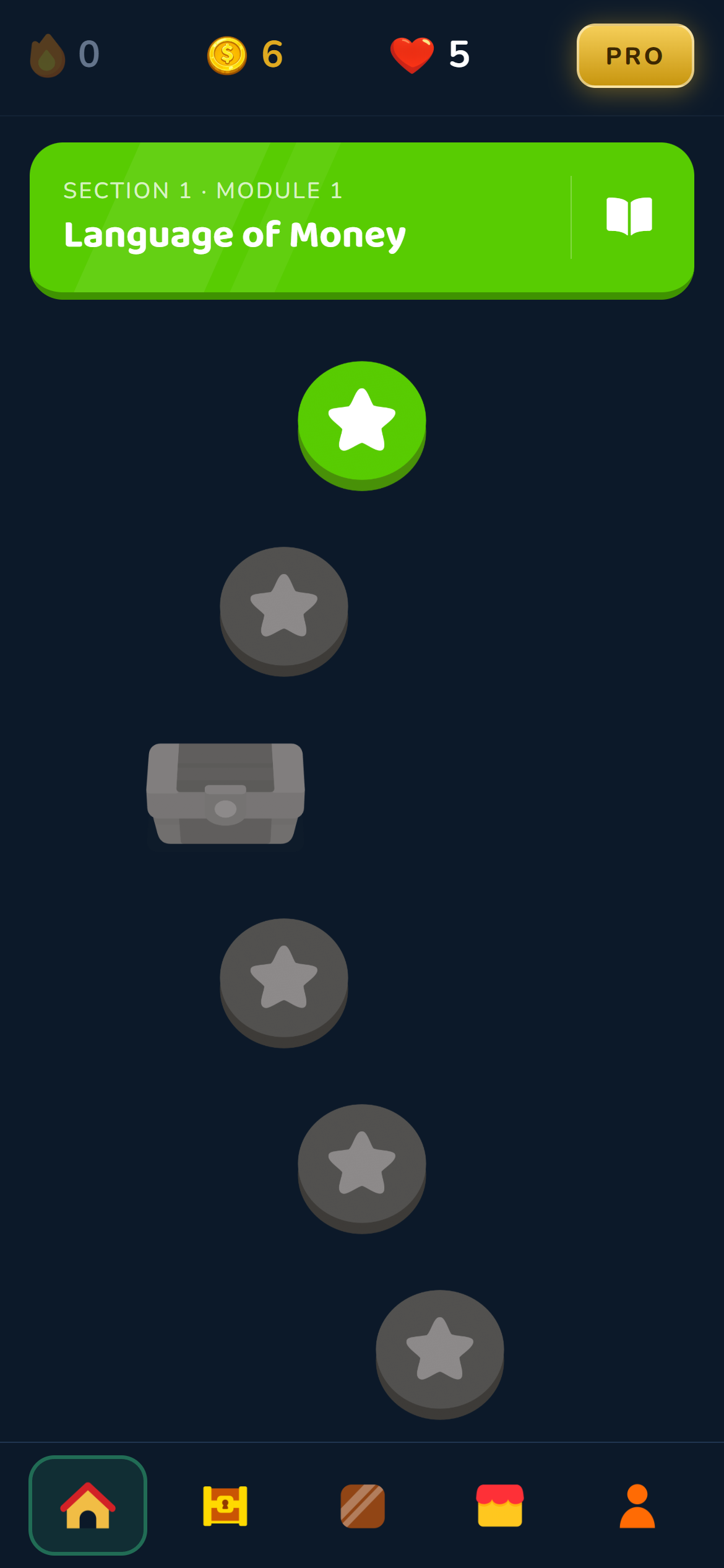 Bullingo app home screen